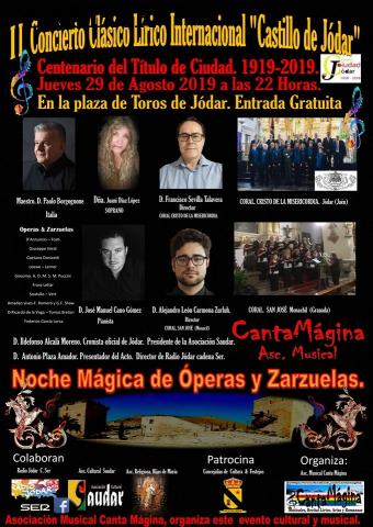 SAUDAR PARTICIPA EN EL II CONCIERTO LRICO INTERNACIONAL "CASTILLO DE JDAR" - . 