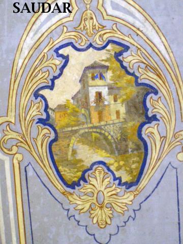 EDIFICIOS Y ESPACIOS SINGULARES - EDIFICIOS Y ESPACIOS SINGULARES. Pintura al fresco de los techos de la Camara Agraria de J�dar