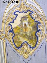 EDIFICIOS Y ESPACIOS SINGULARES - . Pintura al fresco de los techos de la Camara Agraria de J�dar