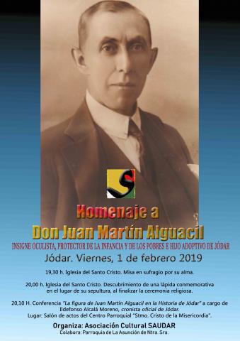 HOMENAJE A DON JUAN MARTN ALGUACIL. - . 