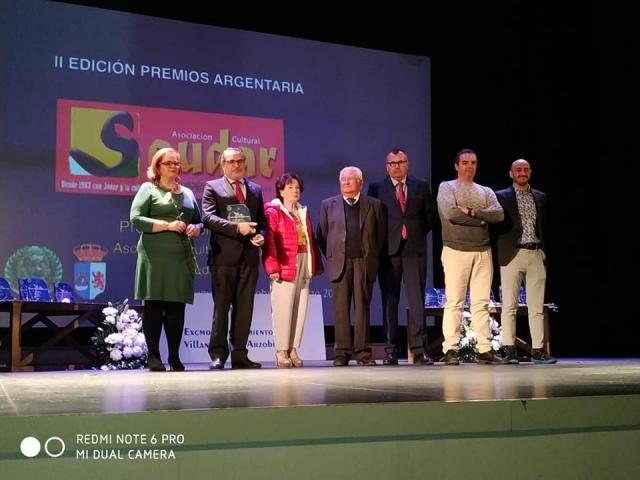 LA ASOCIACIN CULTURAL SAUDAR HA RECIBIDO ESTA NOCHE EL PREMIO ARGENTARIA 2019 A LA EXCELENCIA EN LA PROVINCIA DE JAN.  - . 