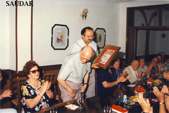 MANUEL LPEZ PEGALAJAR, maestro y Presidente de Honor de "Saudar" - MANUEL LPEZ PEGALAJAR, maestro y Presidente de Honor de "Saudar". 