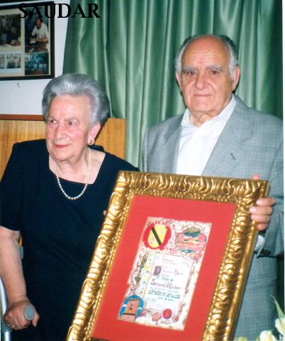 CARMELO MENGBAR ESTEBAR, banquero y Tesorero de Honor de "Saudar" - CARMELO MENGBAR ESTEBAR, banquero y Tesorero de Honor de "Saudar". 