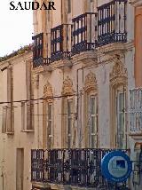 EDIFICIOS Y ESPACIOS SINGULARES - . Detalle de la fachada de la Casa de Los Mesa de Jdar